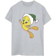 T-shirt Dessins Animés Tweety Christmas Hat