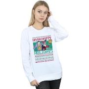 Sweat-shirt Dc Comics Joker And Harley Quinn Ha Ha Happy Holidays