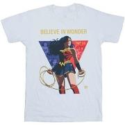 T-shirt Dc Comics Wonder Woman 80th Anniversary Believe In Wonder Pose