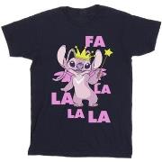 T-shirt Disney Lilo Stitch Angel Fa La La
