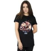 T-shirt Marvel Captain America And Falcon In Battle