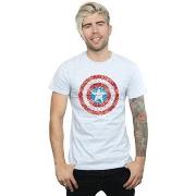 T-shirt Marvel Captain America Pixelated Shield