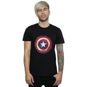 T-shirt Marvel Captain America Splatter Shield