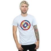 T-shirt Marvel Captain America Stained Glass Shield