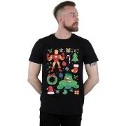 T-shirt Marvel Iron Man And Hulk Christmas Day