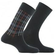 Chaussettes Kindy Lot de 2 paires de mi-chaussettes Tartan MADE IN FRA...