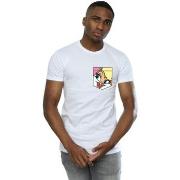 T-shirt Dessins Animés Lola Bunny Face Faux Pocket