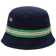 Casquette Lacoste BOB UNISEXE AVEC BANDE RAYÉE EN COTON BIOLOGIQUE BLE