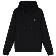 Sweat-shirt Lyle &amp; Scott SWEAT A CAPUCHE POCKET BRANDED NOIR