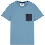 T-shirt Lyle &amp; Scott T-SHIRT CONTRAST POCKET BLEU