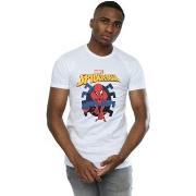 T-shirt Marvel Spider-Man Web Shooting Emblem Logo