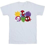 T-shirt Marvel Spidey And His Amazing Friends Faces