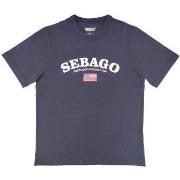 T-shirt Sebago T-shirt Wiscasset Homme Blue Marine