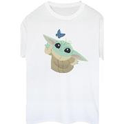 T-shirt Disney The Mandalorian Butterfly Catching