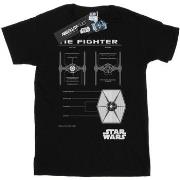 T-shirt Disney TIE Fighter Blueprint