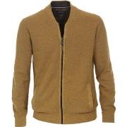 Sweat-shirt Casa Moda Cardigan Mélange Jaune