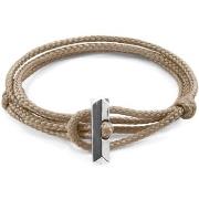 Bracelets Anchor &amp; Crew Bracelet Oxford Argent Et Corde