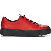 Baskets basses Rieker red casual closed sport shoe