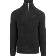 Sweat-shirt Marc O'Polo Pull Half Zip Corduroy Noir