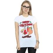 T-shirt Dessins Animés Santa Bugs Bunny