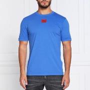 T-shirt BOSS T-shirt Diragolino bleu en coton