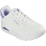 Baskets Skechers BASKETS UNO - POP BACK BLANC-VIOLET