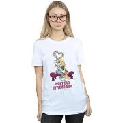 T-shirt Dessins Animés Bugs And Lola Valentine's Cuddle