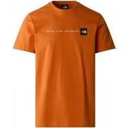 T-shirt The North Face NF0A87NS M SS NSE TEE-PCO ORANGE