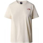 T-shirt The North Face NF0A87F0 W GRAPHIC TEE-QLI WHITE DUNE