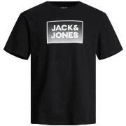 T-shirt Jack &amp; Jones 12249331 STEEL-BLACK