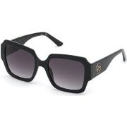 Lunettes de soleil Guess GU7681 Lunettes de soleil, Noir/Fumée, 54 mm