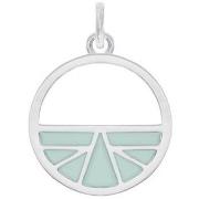 Pendentifs Les Georgettes Pendentif ibiza laque vert d'eau