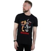 T-shirt Dessins Animés Bugs Bunny And Lola Valentine's Day