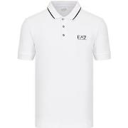 T-shirt Ea7 Emporio Armani Polo EA7 8NPF06 PJ04Z Uomo Bianco