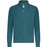 Sweat-shirt State Of Art Cardigan Zip Structure Petrol Vert