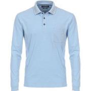 T-shirt Casa Moda Polo Manches Longues Bleu Clair