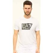 T-shirt Emporio Armani EA7 T-shirt homme col rond noir avec logo