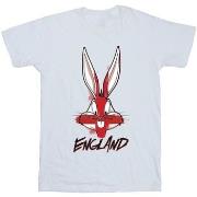 T-shirt Dessins Animés Bugs England Face