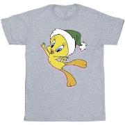 T-shirt Dessins Animés Tweety Christmas Hat