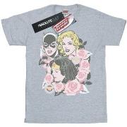 T-shirt Dc Comics Super Powers Floral Frame