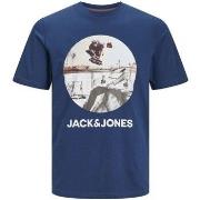 T-shirt enfant Jack &amp; Jones 12249870 NAVIN-ENSIGN BLUE