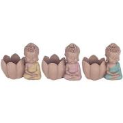 Statuettes et figurines Signes Grimalt Bouddha Portavela 3U.