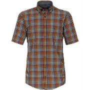 Chemise Casa Moda Short Sleeve Chemise Multicolore A Carreaux