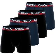 Boxers Freegun Lot de 4 boxers en coton homme