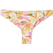 Maillots de bain Pomm'poire Slip de bain forme tanga blanc Bali