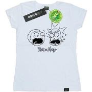 T-shirt Rick And Morty Heads Mono