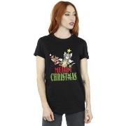 T-shirt Dessins Animés Merry Christmas Baubles