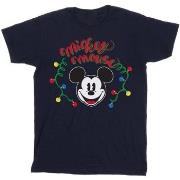 T-shirt Disney Mickey Mouse Christmas Light Bulbs