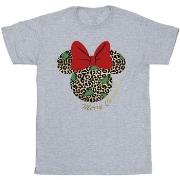 T-shirt Disney Minnie Mouse Leopard Christmas