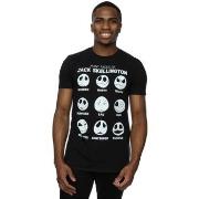 T-shirt Disney Nightmare Before Christmas Many Faces Of Jack